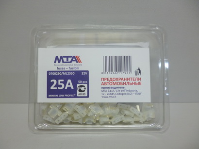 Предохранитель флажковый MICRO (без ножек) 25А для японских авто