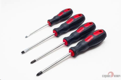 Набор отверток 4 предм. (2шлиц+2крест)