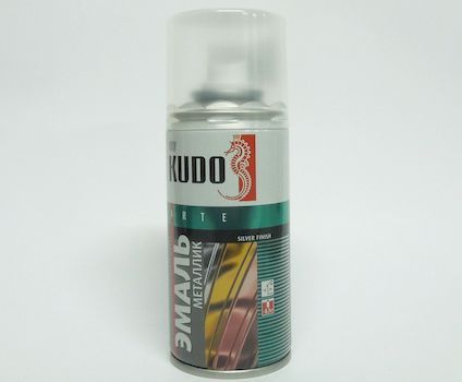 Краска-спрей (эмаль) универсальная металлик серебро 210мл аэрозоль