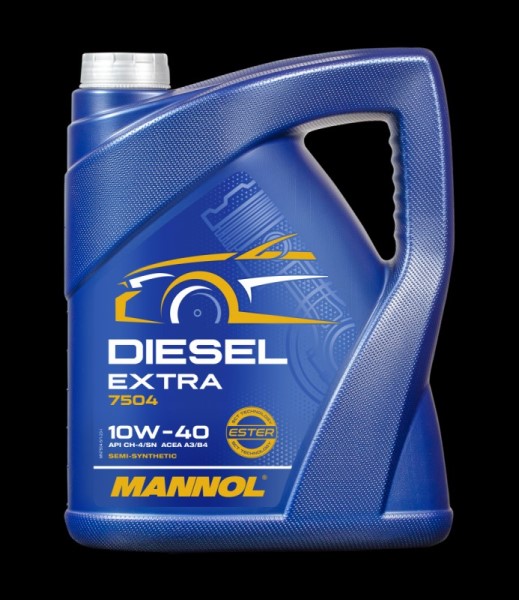 Масло моторное MANNOL Diesel Extra 7504 10W40 (п/с) моторное масло  5л. VW-Norm 502.00/505.00   Porsche approved