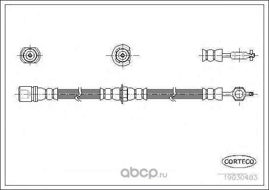 Тормозной шланг передний