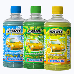 Шампунь автомобильный  Лавр  Суперконцентрат 0,185л. Лимон