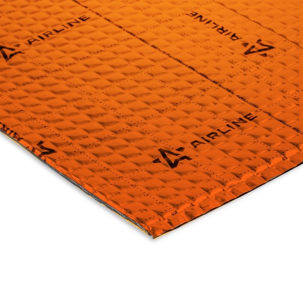 Шумоизоляция Airline Main 2 PRO 2х250х400мм (вибропоглощающий материал) фольга 90 мкм. КМП 0,23 КС