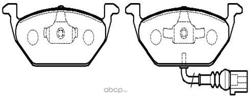 Тормозные колодки передние для Skoda Rapid