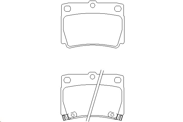 Колодки тормозные Mitsubishi: PAJERO II 90-00, PAJERO II 90-00, PAJERO SPORT 98-(23593 150 0 5) задние