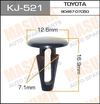 Пистон (клипса крепежная пласт.) KJ-521/K-093