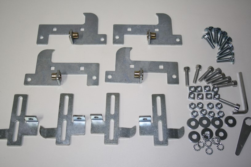 Комплект адаптеров 2 LUX Opel Astra J седан 2012-, Opel Astra J хэтчбек 2009- с интегрированными рейлингами