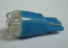 Лампа цвет. СВЕТОДИОД бесцок.А 12- 5 Вт синяя (4 диода) монолит