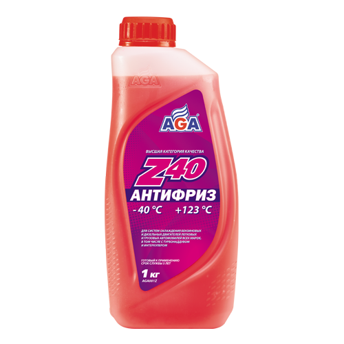 Антифриз AGA G12  1кг. красный (946мл.)