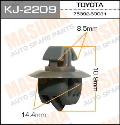 Пистон (клипса крепежная пласт.) KJ-2209