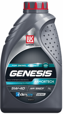Масло Лукойл GENESIS ARMORTECH DIESEL 5W-40 SN/CF C3 1л. синтетика