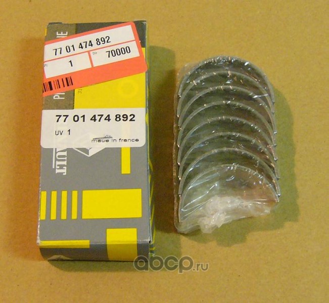 Вкладыши шатунные Renault Logan Duster Megane 1.4/1.6 кл.