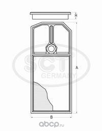 Фильтр воздушный Honda Accord VII 2.0i/2.4i 02--
