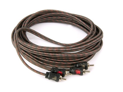 Кабель межблочный 2RCA-2RCA, 5м, витая пара, никелированные коннекторы