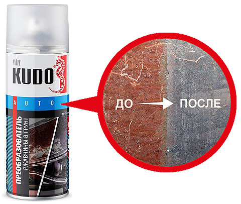 Преобразователь ржавчины в грунт 520мл Аэрозоль