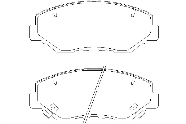 Колодки тормозные Honda CR-V II 2002-2006 передние