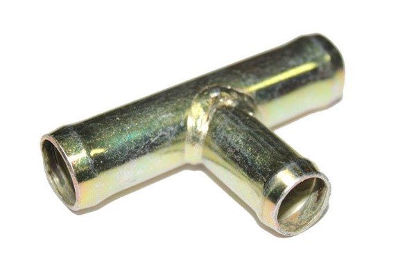 Тройник Т-образный D20х16 (переходник шлангов) цинк