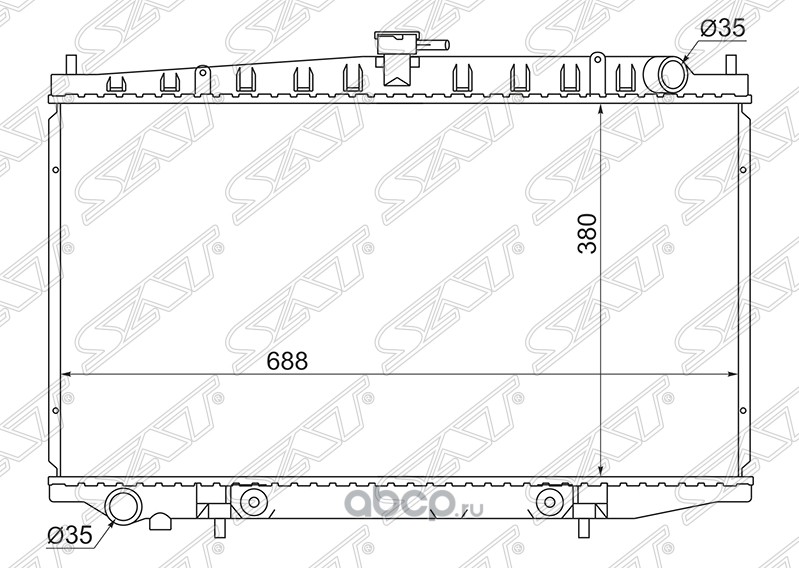 Радиатор охлаждения Nissan BLUEBIRD/ALTIMA U13 92-95