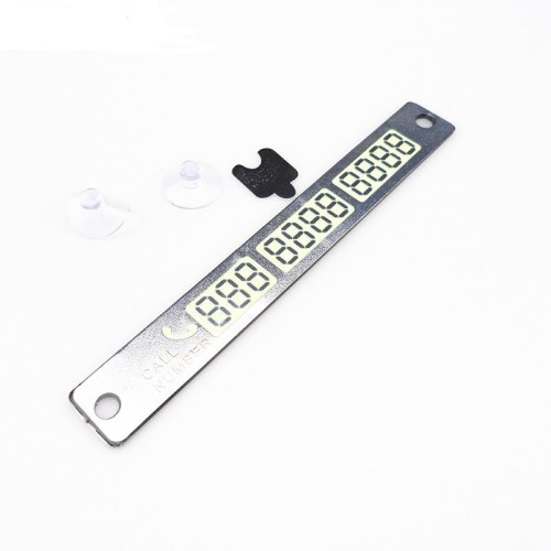 Табличка-автовизитка с номером телефона на панель