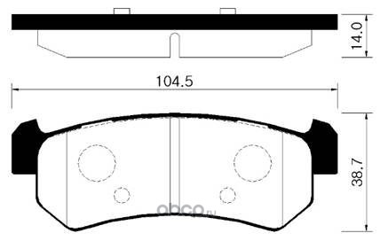 Колодки тормозные дисковые