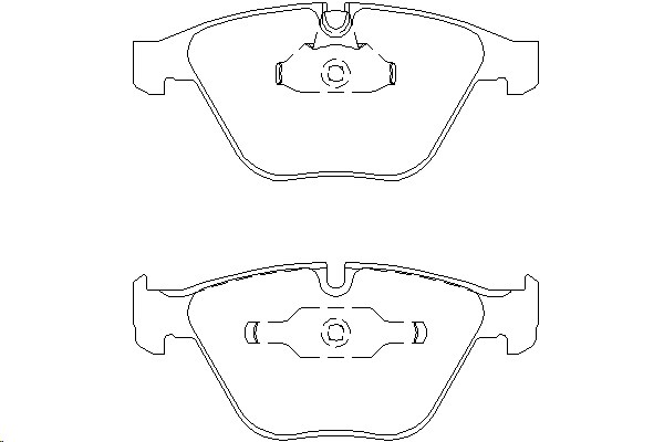 Колодки тормозные BMW 5 E60, 7 E65/66 передние