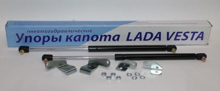 Упор капота 2180 Lada Vesta с кронштейнами из 2 шт