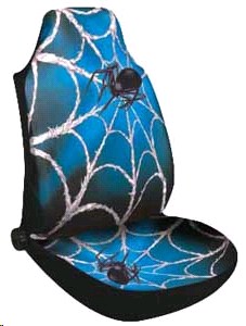 Чехлы-майка на сиденья передние KOTO (1шт) ПАУК СИНИЙ