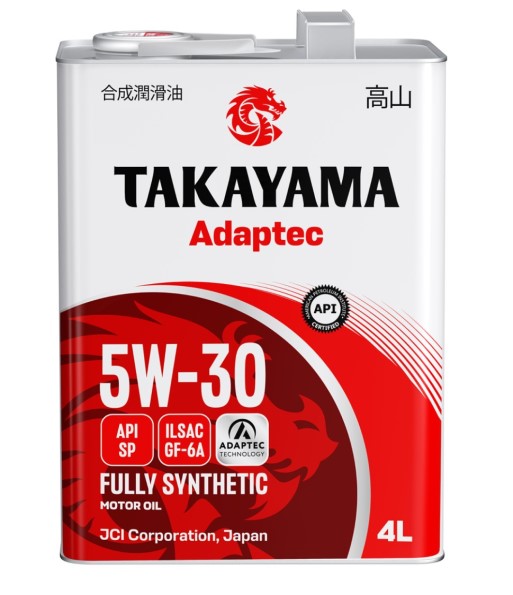 Масло моторное TAKAYAMA Adaptec 5W30 SP GF-6A (4л.) синтетическое (ж/б)
