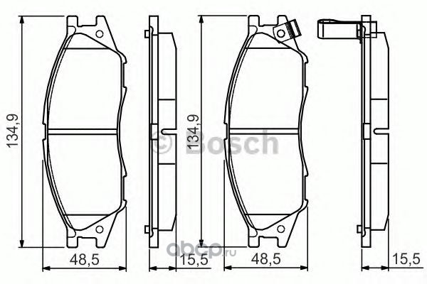 Колодки тормозные Nissan ALMERA CLASSIC, Renault SM3 02=) передние