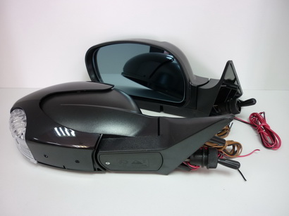 Зеркало 2110 боковое  из 2шт, обогрев, повт. поворота, тон. голубая, под покраску (ПОЛИТЕХ г.С-Пб)