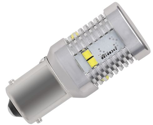 Лампа светодиодная    12V T25  10 диодов SMD белая Canbus (BA15S) (3030) блистер 2шт (МАЯК)