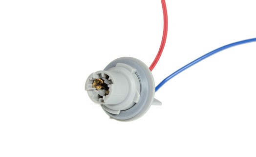 Патрон под лампу W5W Т10 (тип 6) с проводами, пластик