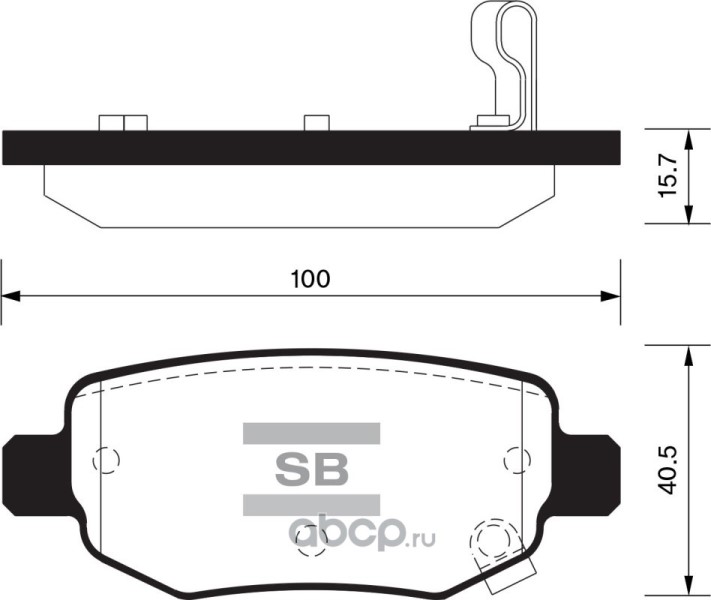 Колодки тормозные дисковые зад