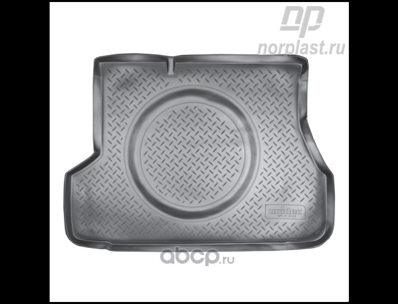 Коврик багажника Hyundai Accent c 2000г полиуретан (Нор-пласт)