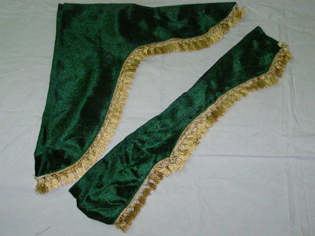 Шторки кабины Г-3302 зеленые