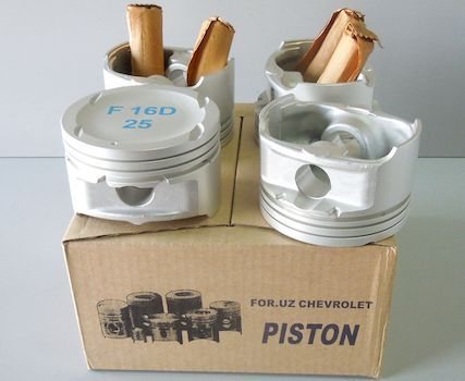 Поршень Nexia 08--, Lacetti, Aveo 1.6 (0,25) (поршень, палец) 4шт