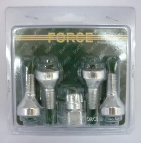 Болты колесные (секретные)  M12*1,50 L=21мм. FORCE