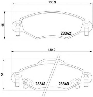 Колодки тормозные передние Toyota Yaris