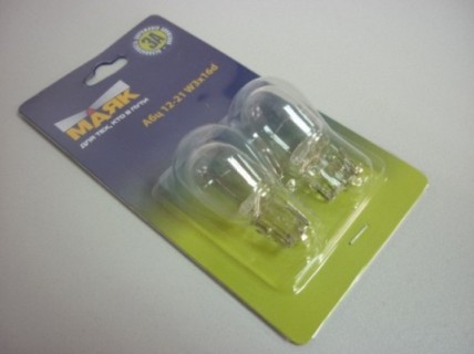 Лампа МАЯК 12V W21W бесцокольная одноконтактная