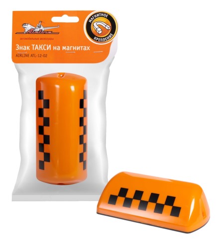 Табло световое TAXI  оранжевый на магнитах (имитация)