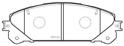 Колодки тормозные Highlander 09-, Lexus RX 10- передние