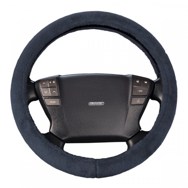 Оплетка руля M 37-38 см иск. мех  Arctic-3  серая