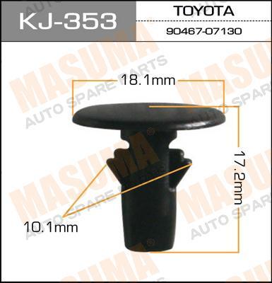 Пистон (клипса крепежная пласт.) KJ-353