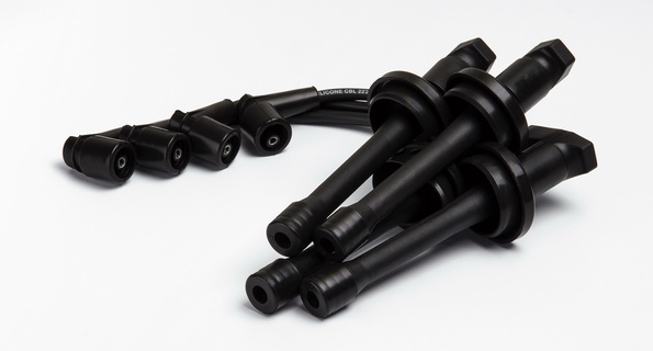 Провода ВН Г-3302, Волга ЗМЗ-406 с наконечниками /силикон/ на катушку BOSCH