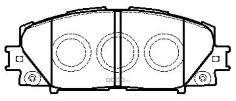 Колодки тормозные передние Toyota VITZ 05=), Lifan X50