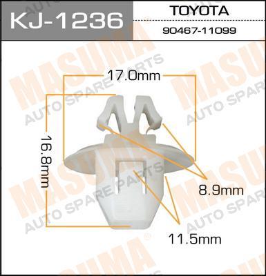 Пистон (клипса крепежная пласт.) KJ-1236