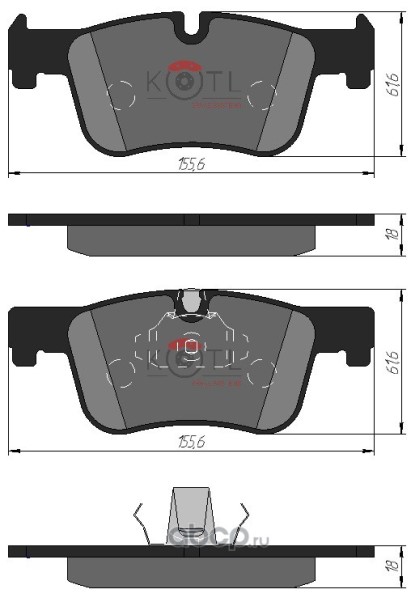Колодки тормозные BMW 1/3/7 F20/F21/F30 ПЕРЕДНИЕ
