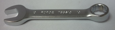 Ключ рожково-накидной 13мм  12-гран.L=108мм. FORCE короткий