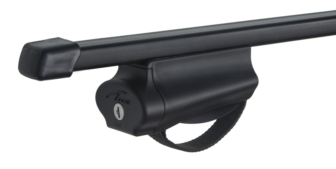 Багажник на рейлинги  LUX   БЭЛТ с дугами 1,2м прямоугольного профиля в пластике