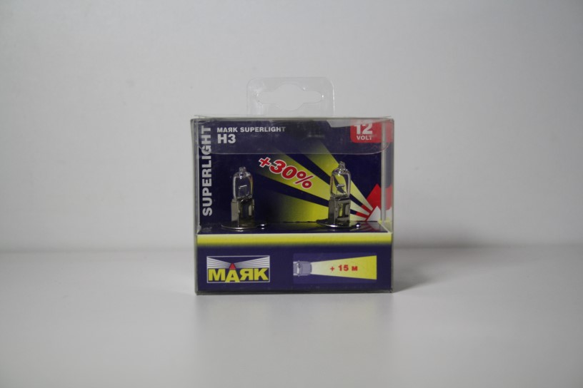 Лампа МАЯК H3-12 100+30% SUPERLIGHT